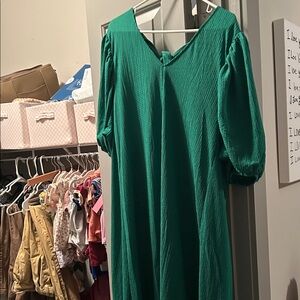 Gibson Latimer Vibrant Green Maxi Dress